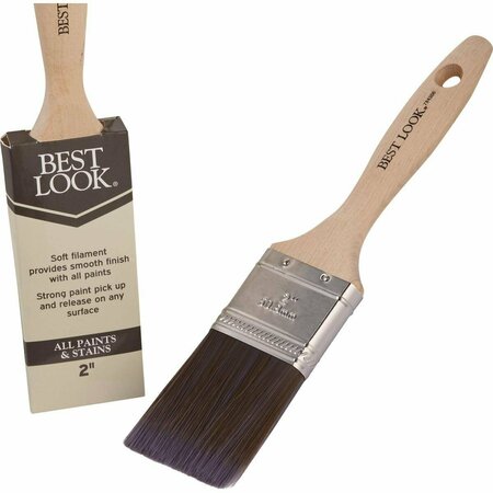 BEST LOOK 2 In. Flat Polyester Paint Brush 784306